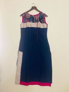 Navy Blue Kurti