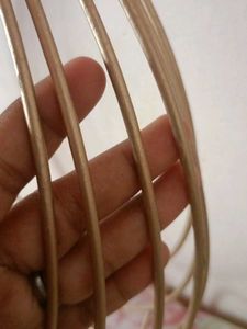 Gold Metal Hoop Basket