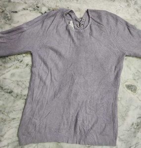 lavender knitted sweater