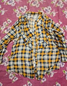 Ruffled Checkers Shirt