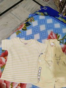 Baby Clothes Set - T-Shirt & Overalls