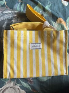 Nina Ricci Yellow Stripe Tote