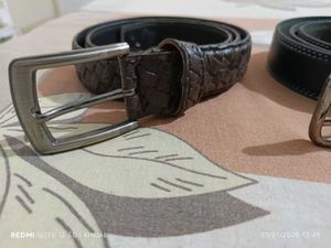 Men Leather Belt 3 Piece