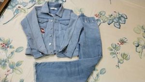 We are selling the sky blue colour denim