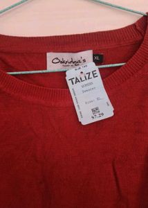 Rust Colored Long Sleeve Knit Top