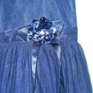 Navy Blue Girls Dress, 34 inch bust