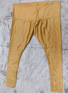 cream colour Silk plazzo salwar pant