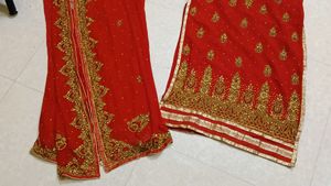 party wear suit with full zari work dupatta
