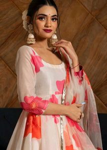 🤍🩷🧡 Kurta + Dupatta Set