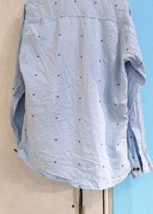 Blue Patterned Shirt
