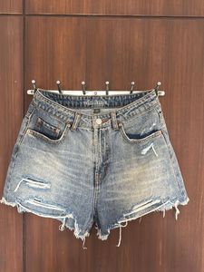 High Waist Denim Shorts