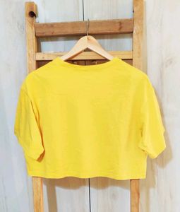 Cotton Yellow Top H&amp;M &amp; Plazzo  Size-42(Combo)