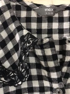 Gingham Babydoll Dress Length 29 Bust 30