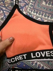 Cute Peach Lingerie Set