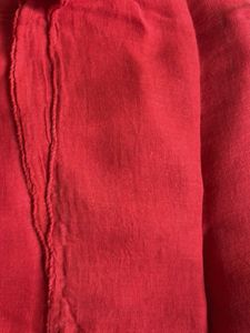 Orange Embroidered Kurta With Churidaar Dupatta