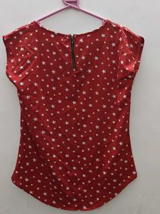 Tom Tailor Denim Jacket + Red Star Top Combo