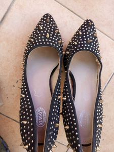 Studded Black Stylish Heels