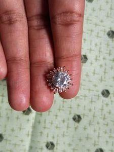 Rose Gold Sparkle Stud Earrings