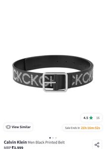 Calvin Klein Original Black Belt