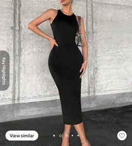 BLACK OPEN BACK DRESS ❤️❤️