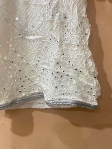 White Embroidered garara