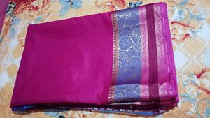 Silk Sare Elegant Pink Saree