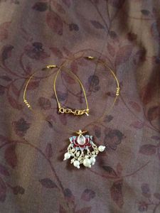 Lotus Pearl Pendant Necklace