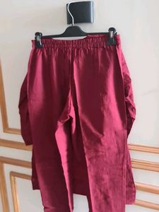 Maroon Floral Embroidery &amp; katha work Cod-set