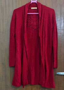 Woolen Red Shrug