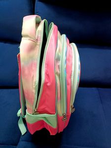 Kids 3D Girl Print Pink Soft Branded Bag