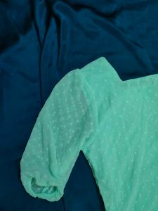 Sale Price📣📣📣Sea Green Cute Dress .#Prettydres