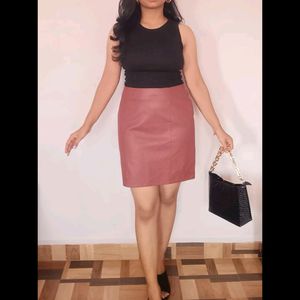 Brown Short Skirt
