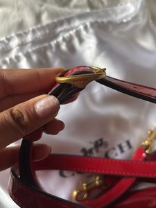 Coach Cherry Red Tabby Shoulder Bag