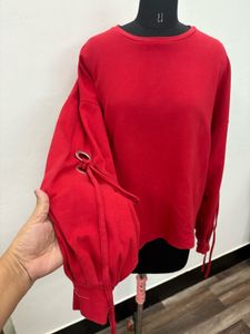 Red Long Sleeve Top