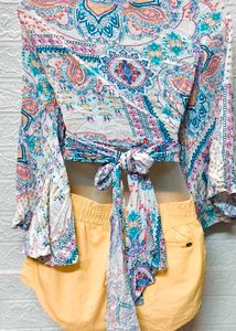 Combo Skirt + Wrap Top Free Size