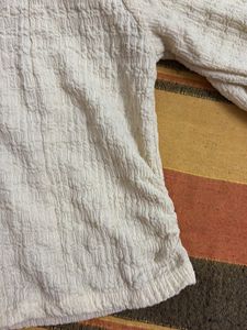 Vintage Textured Button-Down lime yellow shirt