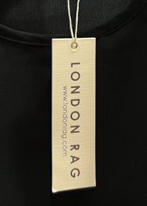 London Rag Black Ruffle Sleeve Top