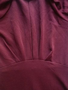 Burgundy Sheath Dress