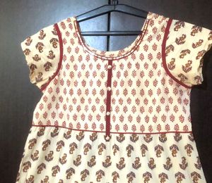 Women Frock Style Cotton Kurti,B 38,W 40