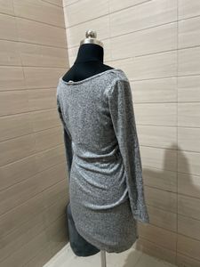 H&amp;M Gray Long Sleeve Dress