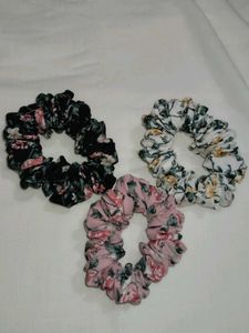 Floral Scrunchie Set