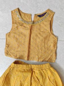Yellow A-Line Skirt
