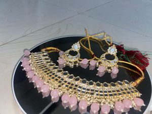 Heavy Mirror Kundan Choker Set |only paid Orders