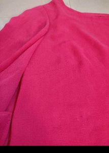 AND Pink Flutter Sleeve Top