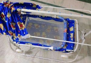 Blue🔵 Jhula Cradle For New Born to 10 Months Baby