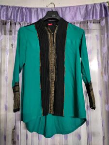 High Low Top  With Full Sleeves