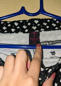 Black And White Printed Jeans/Jeggings