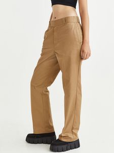 H&M Khaki Straight Leg Trousers