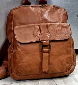 🔥  Sale 🔥  Brown Leather Backpack