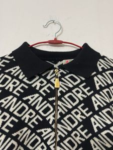 ANDRE Patterned Zip-Up Jacket